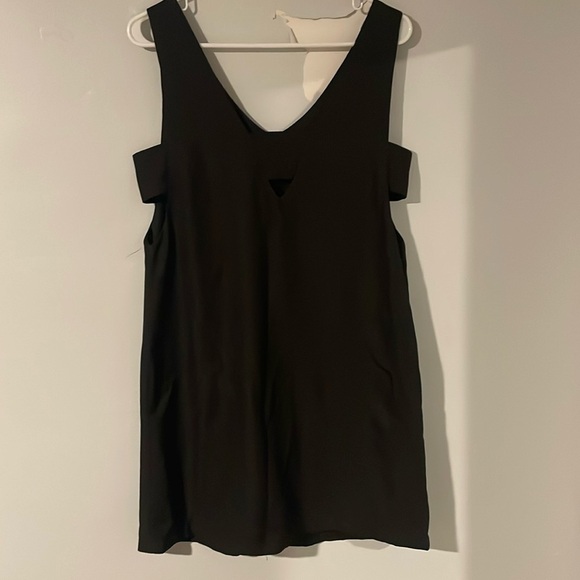 Black Shift Dress w Cutouts - Picture 2 of 4